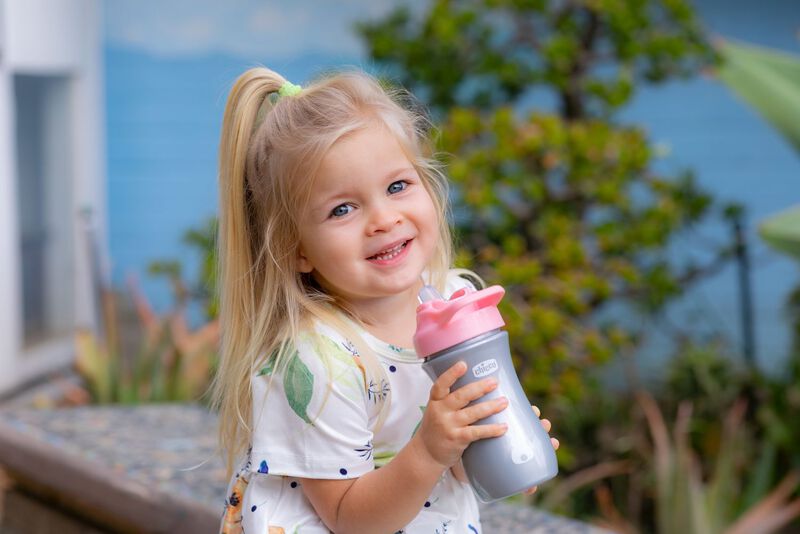 Kids Pop-Up Cup (350ml) (2Y+) (Pink) image number 4
